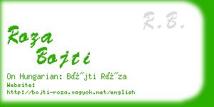 roza bojti business card